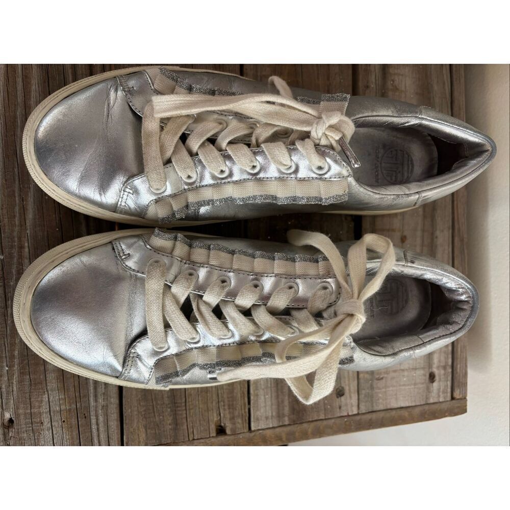 Tory Burch Silver Sneakers